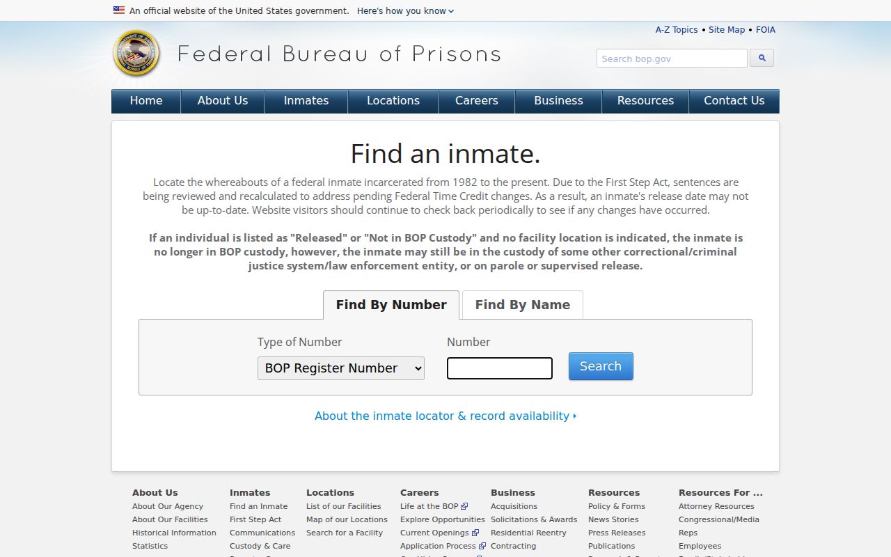 Middlesex County arrest history federal inmate locator