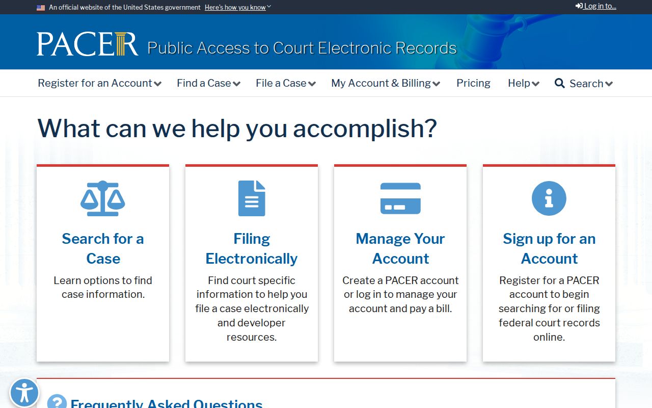 Middlesex County criminal court case records PACER federal search